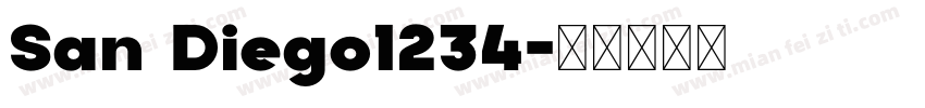 San Diego1234字体转换